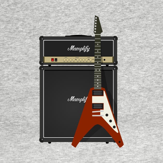 Mamplifier and Flying V by d13design